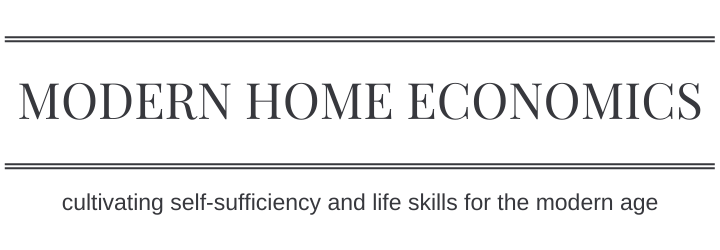 Modern Home Economics: cultivating self-sufficiency and life skills for the modern age