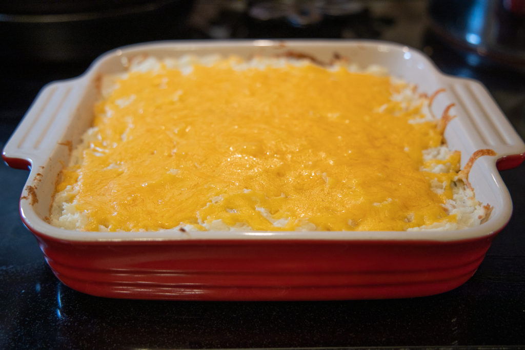 shepherd's pie with melted cheese